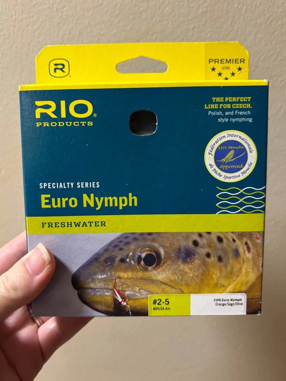 Brand New RIO FIPS Euro Nymph Fly Fishing Line